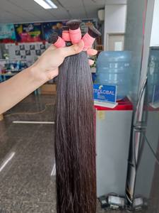 Cheveux en vrac droits vierges vietnamiens Super Double Drawn non traités de qualité supérieure 100% extensions humaines - Product Image 3