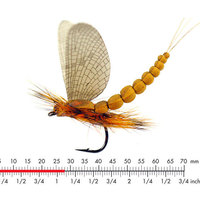 Kit de mouches de pêche à la mouche sèche Bionic, motifs moustique, papillon, nymphe, hameçon barbelé, pour eau douce, ruisseau, truite, poisson-chaudron, matériel de pêche personnalisé OEM