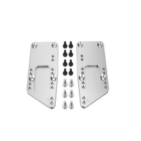 Plaque de montage moteur personnalisée en acier inoxydable et aluminium, usinée CNC, support de montage par électroérosion à fil pour échange de moteur