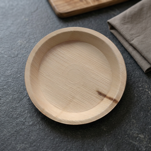 25 cm Deep Round Palm Leaf Disposable Eco-Friendly <b>Plate</b> - Product Image 3
