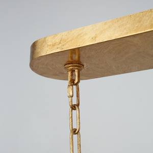 Lámpara Colgante Retro Americana con Diseño de Flor de Loto Dorada, Lámpara de Techo Metálica Grande Estilo Alberto para Comedor, Lámpara Colgante Antigua - Product Image 2