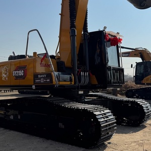 Excavatrice Sany 215 Sy215 d'occasion, 21 tonnes, taille moyenne, Sany215C, excavatrice sur chenilles, équipement de construction, machine à vendre - Product Image 4