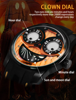 Montre à cadran Joker avec indicateur de jour/nuit, heure et minute, entièrement personnalisable, automatique, mécanique, pour homme, OEM