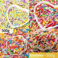 Regenbogen-Streusel für Kuchendekoration Essbare Perlen-Streusel-Mischung Mehrfarbige Zuckerperlen für Backwaren und Keksdekoration