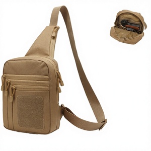 กระเป๋าคาดอกแบบยูนิเซ็กซ์  แบบยุทธวิธี  พร้อมช่องเก็บของแบบซ่อน  สายสะพายไหล่ถอดได้  กระเป๋า EDC  ป้องกันการโจรกรรม  ซิปกันน้ำ  ผ้า Oxford - Product Image 3