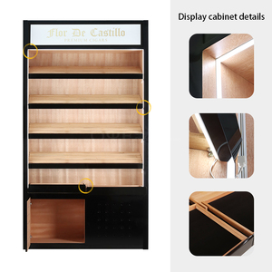 Vitrine de cigares humidor de vente chaude avec <span class=keywords><strong>étagère</strong></span>s <span class=keywords><strong>en</strong></span> cèdre espagnol armoire à cigares cave à cigares - Product Image 3