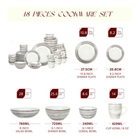 Vaisselle en céramique, ensemble de vaisselle rond pour la cuisine, vaisselle gaufrée, assiettes, bols, tasses, service pour 7 à 9 personnes