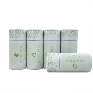 Envase de desodorante en tubo de papel Push Up, cosméticos ecológicos, tubo de papel para rubor, bálsamo labial biodegradable en tubo de cartón, tubo de papel kraft. - Product Image 1