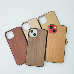 Custom Design Wooden phone case For iPhone 12 13 11 Max TPU PC WOOD CASE For iPhone 13 Pro Max Blank Natural Wood Phone case