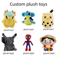 Jouets en peluche brodés en gros, super-héros d'anime Avengers Spider-Man Hulk, en coton PP ultra doux, anti-stress, styles variés