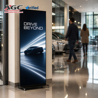 Écran d'affichage LED P1.86 avec HDR10, luminosité 600 cd/m², garantie de 2 ans pour les spécifications des véhicules et les promotions en salle d'exposition, portabilité et commodité