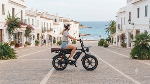 Vélo électrique V8 Ultra pour adultes, déverrouillage NFC, E-Bike pas cher, moteur intégré, cadre en aluminium, batterie au lithium, 120 km d'autonomie, 3 versions de puissance - Product Image 6