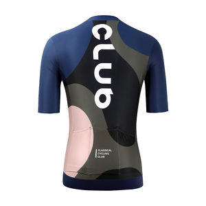 Camiseta de <span class=keywords><strong>ciclismo</strong></span> de <span class=keywords><strong>carretera</strong></span> de manga corta transpirable de verano de diseño OEM de fábrica, Camiseta deportiva Anti-UV para montar en bicicleta - Product Image 4