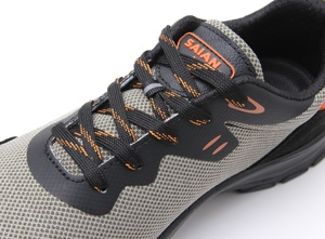 รองเท้านิรภัย Flying Woven สำหรับผู้ชาย, รองเท้าเซฟตี้รองเท้าหัวเหล็กรองเท้าฝึกลำลองหนังนิ่มรองเท้านิรภัยสำหรับปกป้องเท้า - Product Image 5