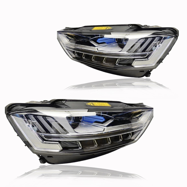 For Audi A8 D5 2018-2021 Car Headlamps Matrix Laser Headlights 6000k Color Auto Lighting Systems Compatible for A8L S8 RS8