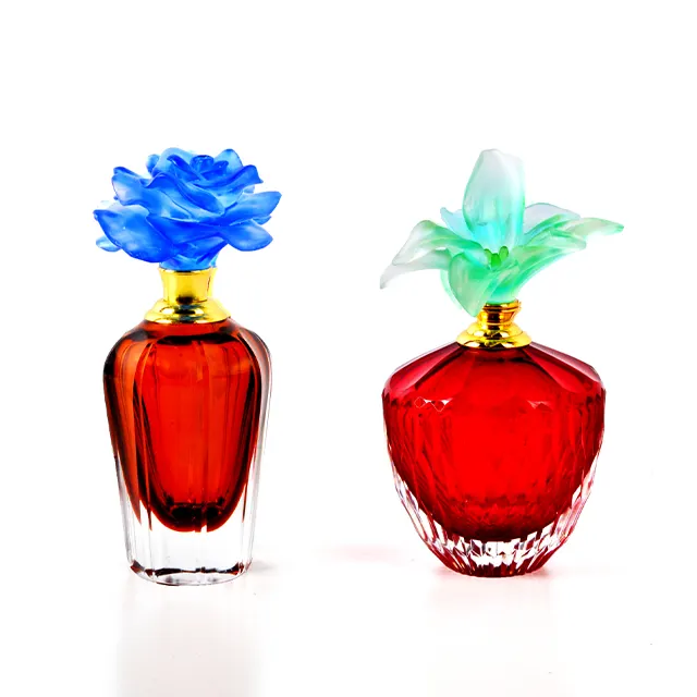 Flacon de parfum et huile essentielle vide en verre, style arabe, bouteille avec boîte, pour femmes, 30ml 50 ml