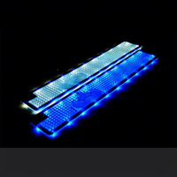 Bande lumineuse LED personnalisable avec logo, tapis de bar en caoutchouc écologique, service de vente directe d'usine, ensemble de bière