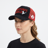 Gorra Trucker de Visera Curva Personalizada Gorras de Malla Negras Trucker de 6 Paneles