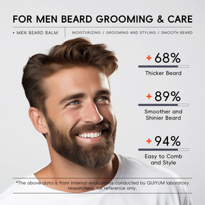 QUIYUM Marque Privée Vente en Gros Emballage Neutre Produits pour Barbe Homme Crème à Barbe Baume à Barbe - Product Image 6