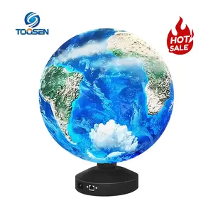 Toosen stok pabrik P1.9 Led layar bola Diameter 0.53m berbentuk Led layar bulat 360 tampilan bola dunia digunakan untuk pameran