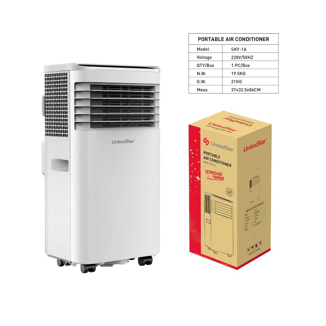 Climatiseur mobile de Lianxing [norme européenne] 7000btu