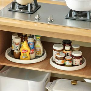 Kitchen Condiment Rack Can Rotate Condiment, Salt, Sauce and Vinegar Turntable Table Organizer Box Storage Rack - Product Image 2