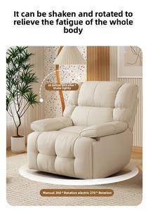 Оптовая продажа, высококачественный электрический массажный диван с одной кабиной, современный первоклассный удобный откидывающийся ленивый стул для сна - Product Image 6