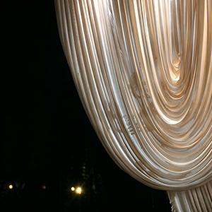 Grand rideau de fond de scène en tissu pour mariage, tissu d'arc de scène, rideau de plafond, décoration de plafond de salle de banquet de mariage - Product Image 4