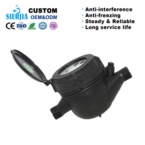 Nylon đa đồng hồ nước DN15 màu đen nhà máy bán hàng nhựa cơ khí Đồng hồ nước OEM - Product Image 6