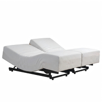 Cadre de lit électrique réglable avec matelas en mousse à mémoire de forme, fonction massage, écologique, ignifuge, fonctionnalités intelligentes
