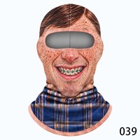 Masque de ski chaud et drôle avec motif numérique « Grand-mère à dent manquante », cache-tête thermique DeRou, coupe-vent et anti-froid pour le cyclisme