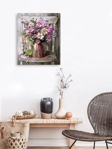 Kit de Peinture par Numéros - Motifs Botaniques Vintage, Bouquet de Fleurs sur Tabouret, Peinture Décorative DIY sans Cadre pour une Ambiance Magnifique à la Maison - Product Image 3