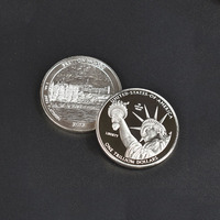 Pièce métallique de Collection des états-unis plaquée or et argent, personnalisée, 1 Trillion de Dollar