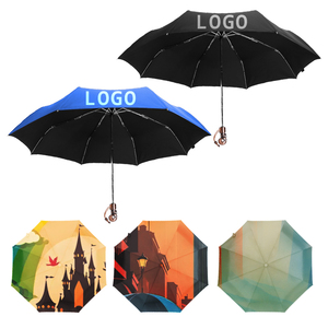 <span class=keywords><strong>Parapluie</strong></span> <span class=keywords><strong>de</strong></span> voyage pliable à 3 sections - <span class=keywords><strong>Parapluie</strong></span> coupe-vent à ouverture et fermeture automatiques avec poignée personnalisable en forme <span class=keywords><strong>de</strong></span> crâne - Product Image 4