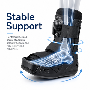 <span class=keywords><strong>Bota</strong></span> Neumática de Rehabilitación para <span class=keywords><strong>Rodilla</strong></span>, Ajustable, Transpirable, Ortopédica, para Caminar, para Cirugía de Pie - Product Image 6