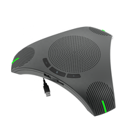 Plug-and-play à 360 degrés avec n'importe quel PC ou plate-forme UC Mini haut-parleur de conférence USB Haut-parleur intégré pour bureau personnel