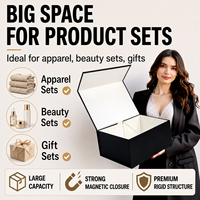 Caja de Regalo de Lujo con Cierre Magnético para Joyería, Collares y Electrónicos, con Impresión UV Personalizada y Empaque de Papel