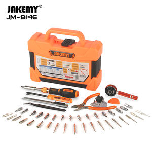 Kit de réparation multifonctionnel manuel 47-en-1 pour la maintenance domestique et le bricolage, outils de réparation de cartes mères d'ordinateurs portables et de téléphones, boîte de rangement mobile - Product Image 4