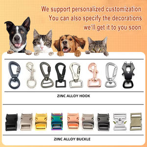 Collar para <span class=keywords><strong>Perro</strong></span> <span class=keywords><strong>de</strong></span> Poliéster Suave y Duradero con Rayas, Grabado <span class=keywords><strong>de</strong></span> Letras, Cierre <span class=keywords><strong>de</strong></span> Botón Ajustable y Decoraciones <span class=keywords><strong>de</strong></span> Cinta - Set <span class=keywords><strong>de</strong></span> Collar - Product Image 5