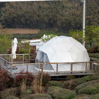 Grande tente dôme géodésique transparente en PVC sur mesure, auvent bulle transparent pour événements extérieurs, jardin et stades gonflables