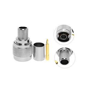 Rf ישר crimp נקבה מחבר <span class=keywords><strong>n</strong></span> סוג מחבר עבור <span class=keywords><strong>rg11</strong></span> rg213 rg214 wdfr400 rg8 7dfb 8dfb 8dfb h1000 כבל - Product Image 1