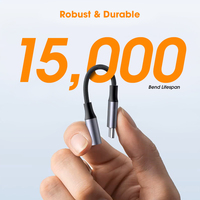 Worthspark USB Typ-C 3,5mm Klinkenadapter Konverter Modell AC0178 für Mobiltelefone Brandneu AC-Ausgang Kurzschlussgeschützt