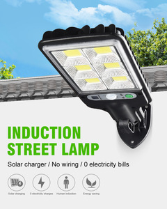 2021 Modern Induction Lamps Solar Garden <b>Light</b> Outdoor Lamp Powered Sunlight Wall IP65 Waterproof Pir Motion <b>Sensor</b> Street - Product Image 2
