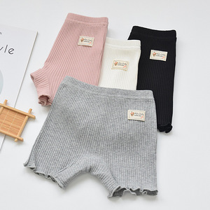 Leggings <span class=keywords><strong>bianchi</strong></span> a tre punti antiesposizione estivi da ragazza pantaloni di sicurezza in tinta unita pantaloncini di sicurezza sottili - Product Image 1