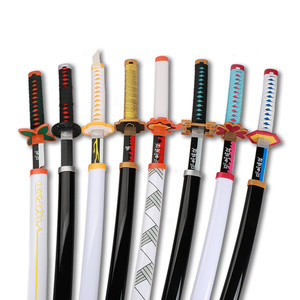 Jouet épée démon tueur <span class=keywords><strong>Katana</strong></span> épée en bois Cosplay arme Zenitsu Muichirou <span class=keywords><strong>Mitsuri</strong></span> 1:1 motifs et styles originaux - Product Image 4