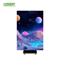 Pantalla LED Plegable de Tres Pliegues para Interiores, Doble Cara, P2.5, P1.86, P1.53, P1.25