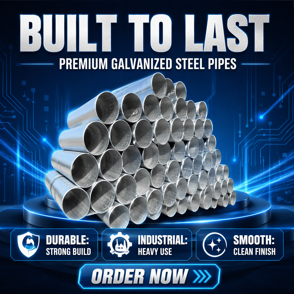 Hot Dipped Galvanized Steel Pipe GI Round Tube Custom Size for ...