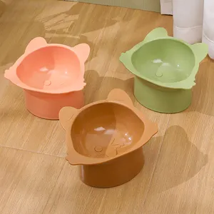 Миска для кошек, керамическая миска для кошек, чаша для медленной подачи, настенная миска для кошек
