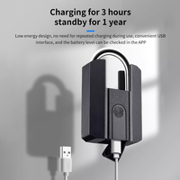 TTLOCK-Cadenas intelligent à empreinte digitale, serrure étanche pour dortoir, antivol, recharge électronique sans clé