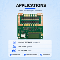 Fabricant de cartes de protection PCB LiFePO4 avec BMS 8S à 16S, équilibreur haute tension, fabricant d'assemblages PCB PCBA sur mesure